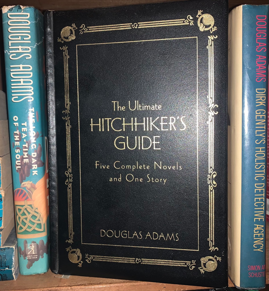 Leather-bound version of 'The Ultimate Hitchhiker's Guide to the Galaxy'